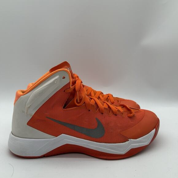 Mens Size 10 Nike Zoom Hyperquickness TB Hyper 2013 Orange/White Basketball Shoe - Picture 1 of 9